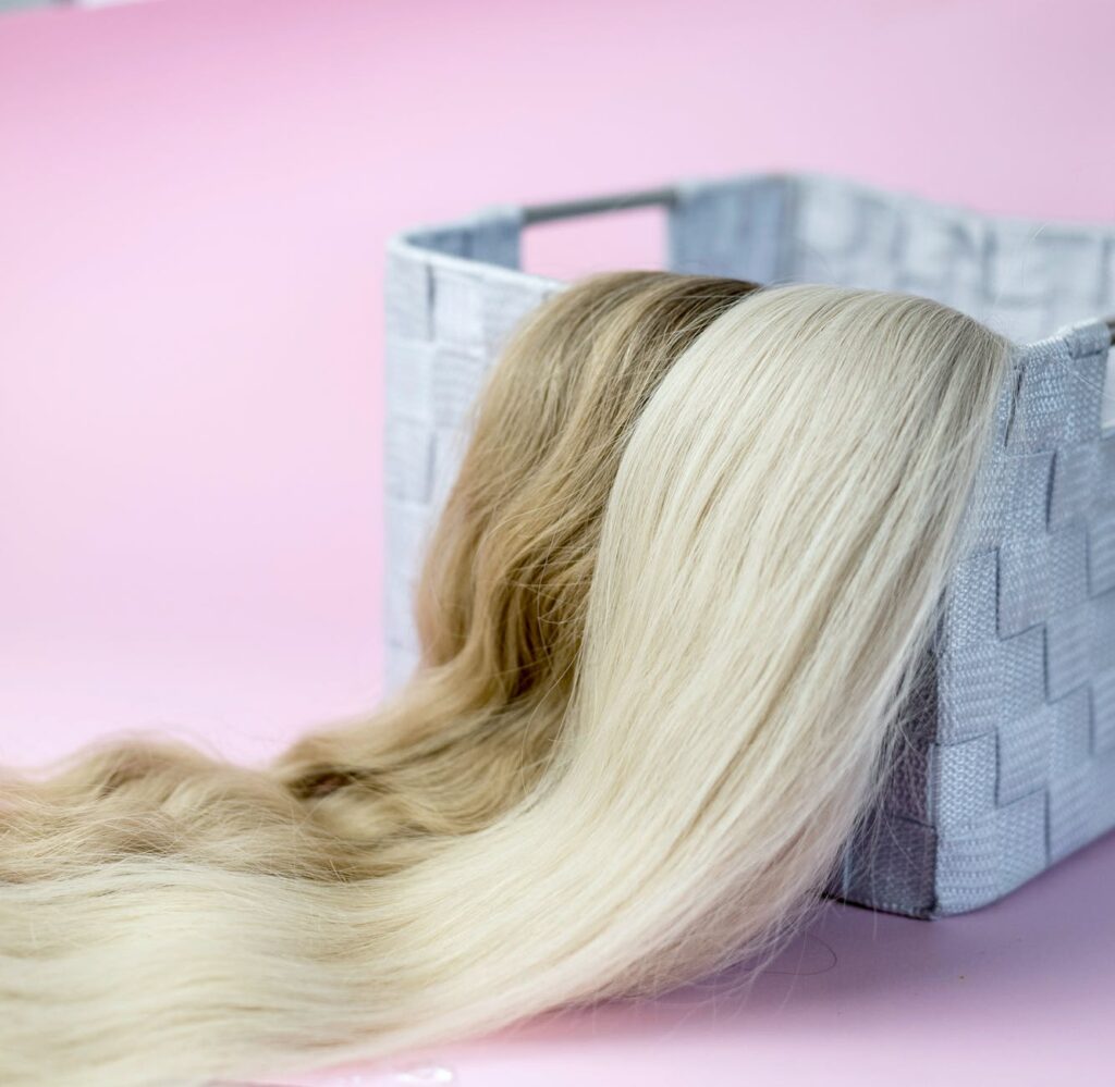 photograph of wigs